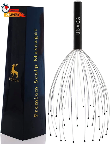 USAGA 36 Fingers Head Massager Scalp Massager Head Scratcher for Scalp Body Rela