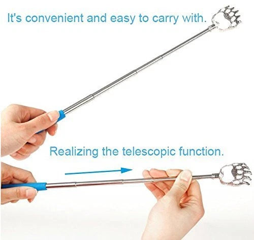4Pack Extendable Bear Claw Telescoping Back Scratcher Metal Retractable Massager