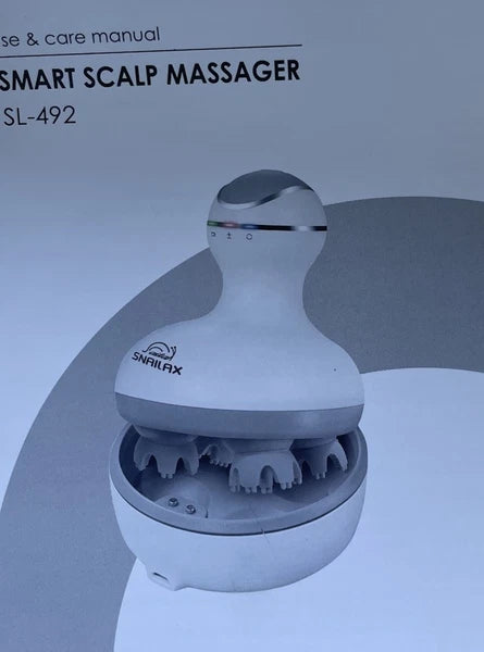 LATME Scalp Massager with 4 Replacement Massage Heads Portable Head Scratcher...