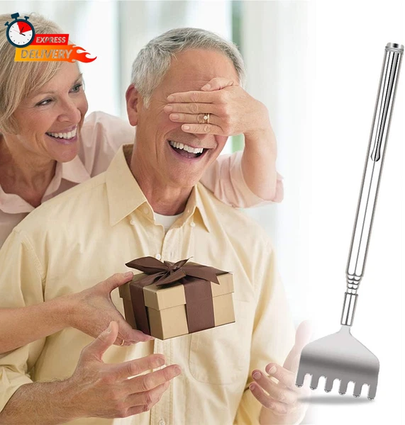 Extendable Back Scratcher for Men 3 Pack Portable Telescopic Metal Back Scratche