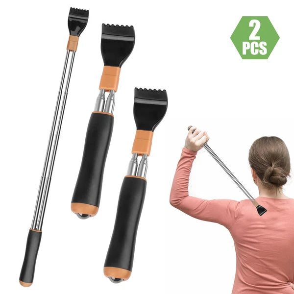 2pcs Extendable Back Scratchers Portable 21.6" Telescoping Back Massager
