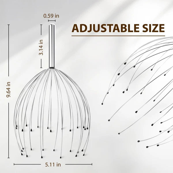 Head Massager 28 Fingers Scalp Massager Head Scratcher, Back Massage Back Scr...