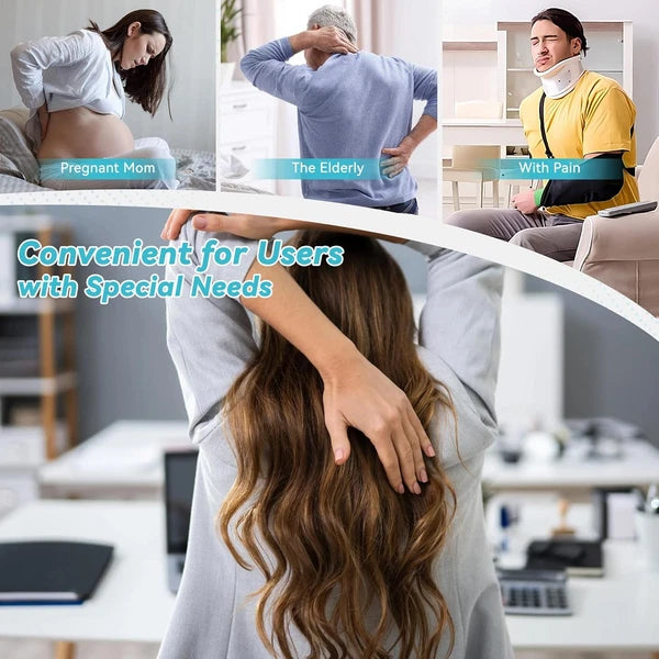 Telescoping Back Scratcher with 3Pcs Detachable Heads, Back Scratcher for Men/Wo