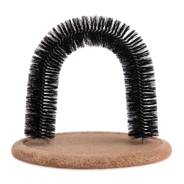 Self Grooming Massager and Scratcher Toy - Cat Arch Brush for Back Grooming, ...