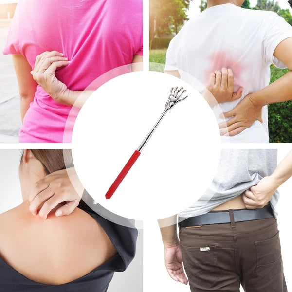 Telescoping Back Scratcher Massager Extendable Steel Hand Massager random color