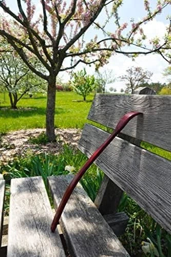 Oversized Wooden Back Scratcher: 18'' Extended Curved Handle for Better Reach