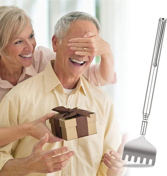 Telescopic Back Scratcher Set - 3 Pack Metal Hand Massagers for Gifts