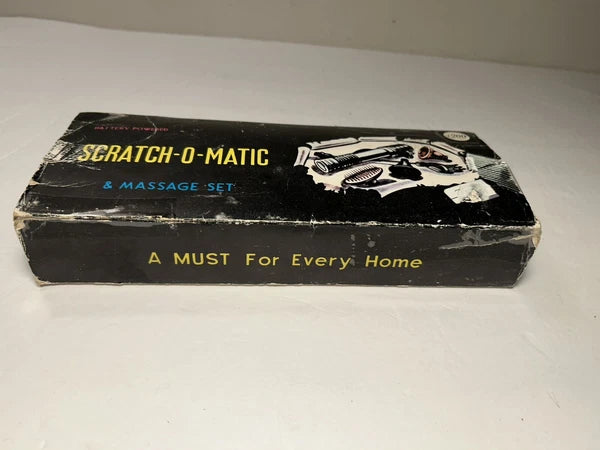Vintage Scratch O Matic 656 Battery Powered Back Scratcher Vibrator