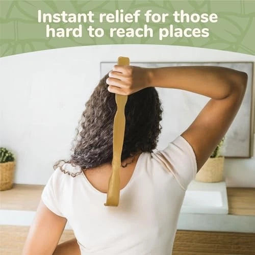 2 - 17.5" Combination Bamboo Back Scratcher Shoe Horn Backscratcher Shoehorn