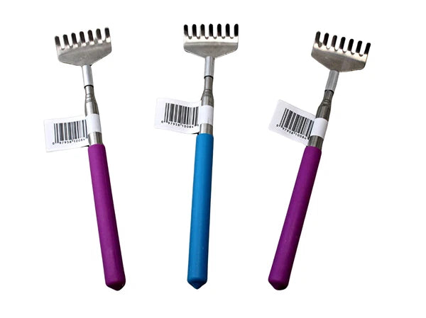 3 Pack Telescopic Back Scratcher – Extends 8" to 26.75", Compact & Lightweight