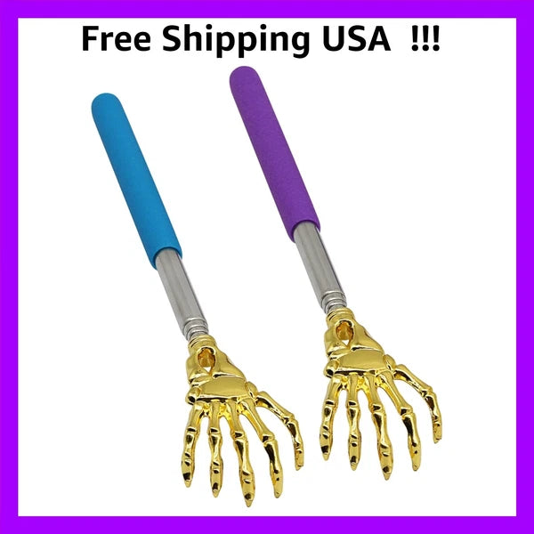 Back Scratcher Hand Massager backslap2- Pack Portable Extendable Telescopic M...
