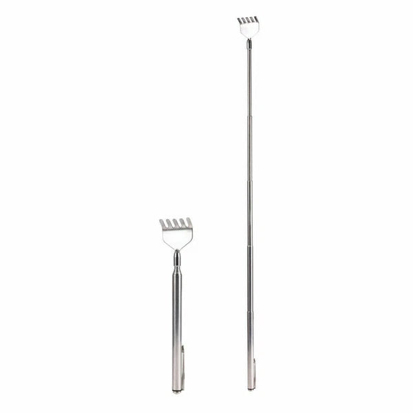 NEW Metal Telescopic Retractable Back Scratcher Stainless Steel 16cm to 51cm UK