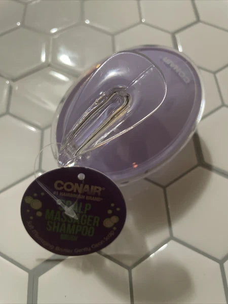 Conair Shampoo Scalp Massage Hair Brush head scratcher Purple
