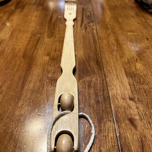 Bamboo Back Scratcher and Body Roller Massager 2 in 1