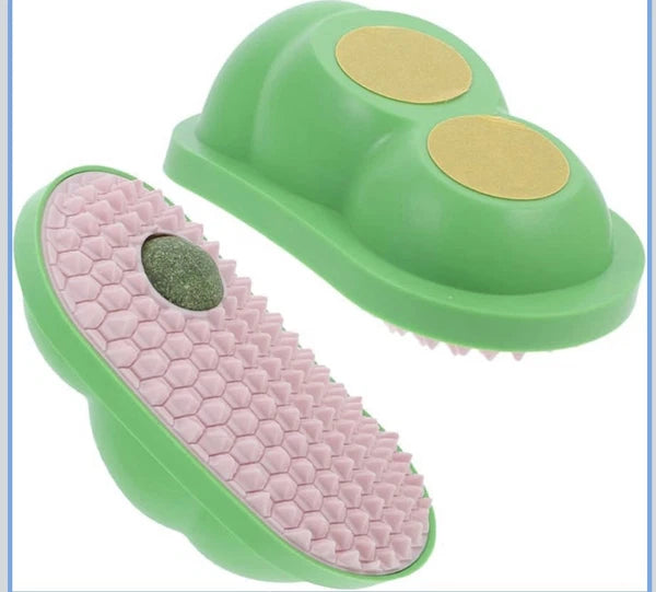 2pcs Wall Sticky Licking Ball Toys Wall Self Massage Comb Scratchers for