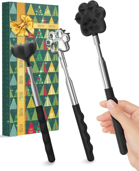 Back Scratcher Metal Portable Telescoping Extendable - Gift Items Best Massager